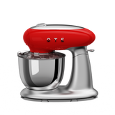 Batedeira multifuncional OTE 6 em 1 com tigela de aço inoxidável de 8,5 litros, moedor de carne com cabeça inclinada, liquidificador de suco, fatiador de vegetais, máquina de macarrão e biscoitos