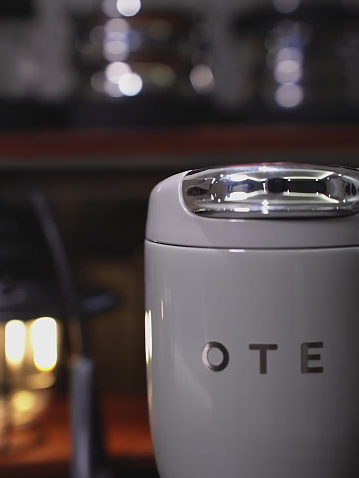 Caneca de viagem com isolamento a vácuo OTE, copo de viagem em aço inoxidável com parede dupla e tampa, 350/220 ml (12,31 oz/7,74 oz)