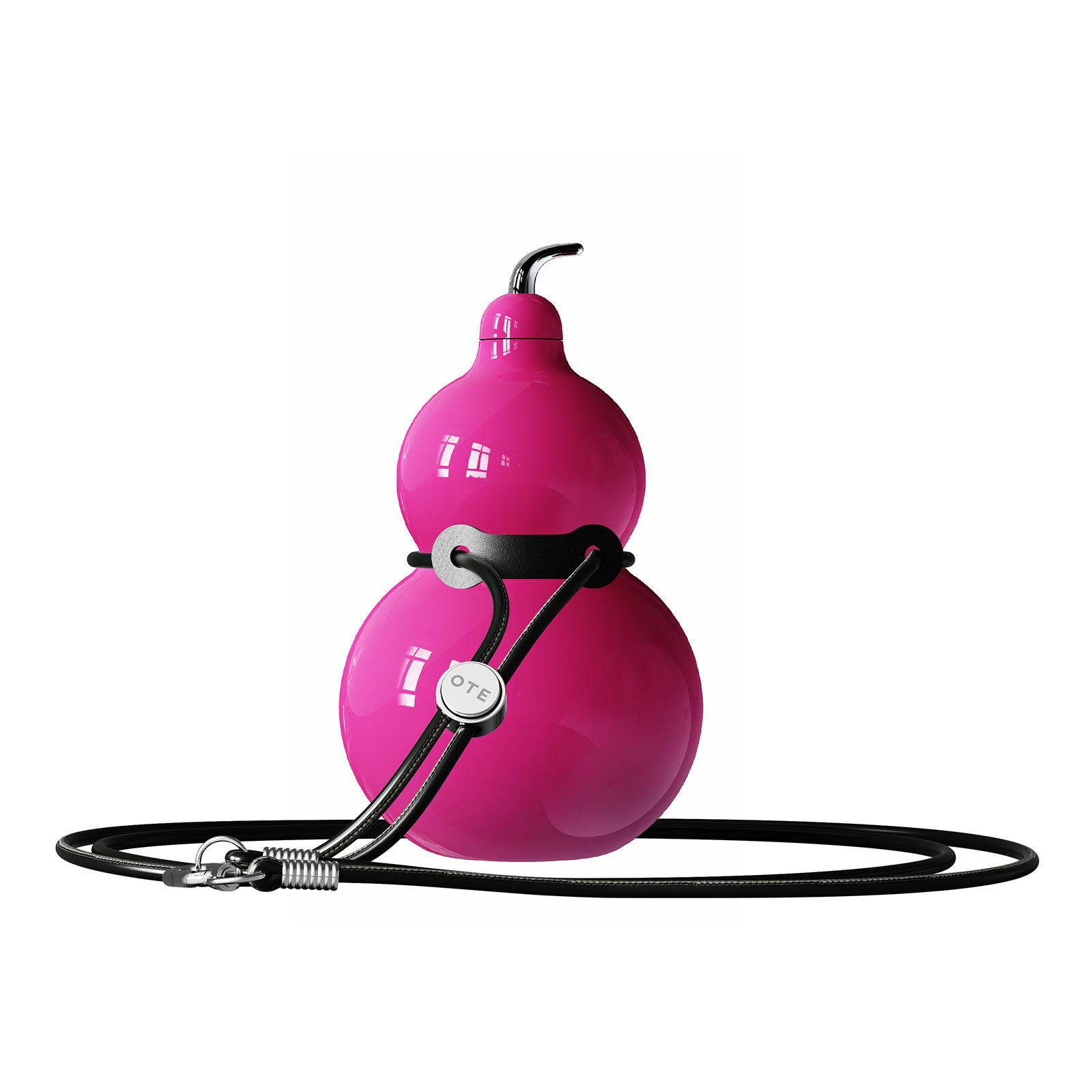 Garrafa de cabaça de aço inoxidável OTE, garrafa de água de cabaça de metal com alça de ombro, garrafa de água esportiva de cabaça portátil e durável para academia, viagens e uso diário, 300ML