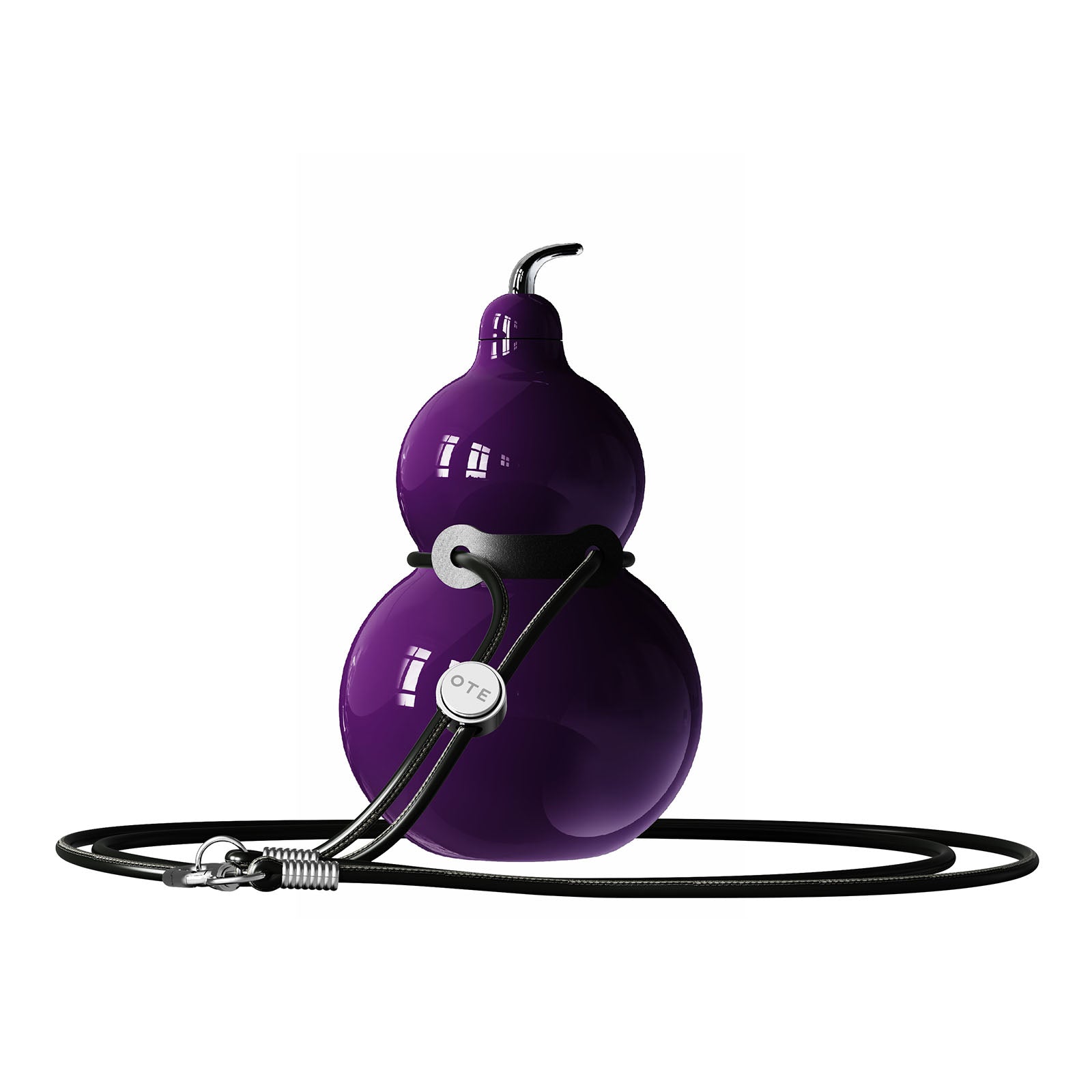 Garrafa de cabaça de aço inoxidável OTE, garrafa de água de cabaça de metal com alça de ombro, garrafa de água esportiva de cabaça portátil e durável para academia, viagens e uso diário, 300ML
