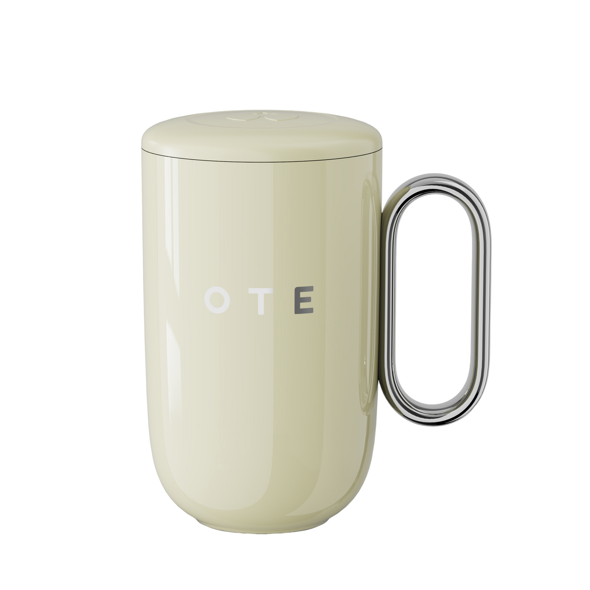 Caneca de café OTE com pega, 12 oz/8 oz (350/220 ml), caneca de viagem em aço inoxidável com isolamento térmico, chávena de café reutilizável com parede dupla