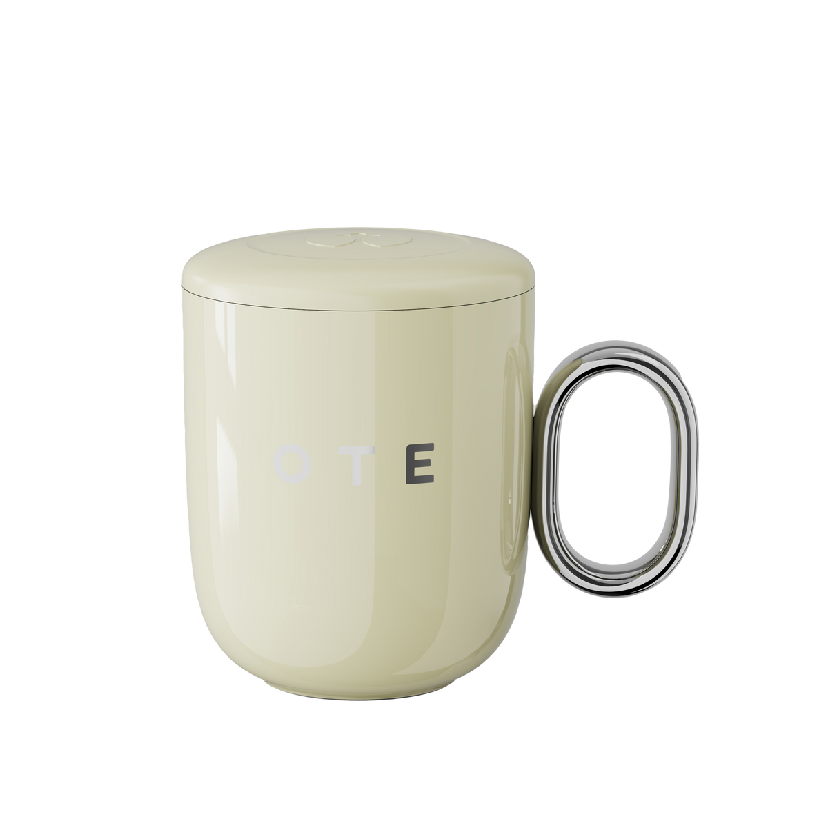 Caneca de café OTE com pega, 12 oz/8 oz (350/220 ml), caneca de viagem em aço inoxidável com isolamento térmico, chávena de café reutilizável com parede dupla